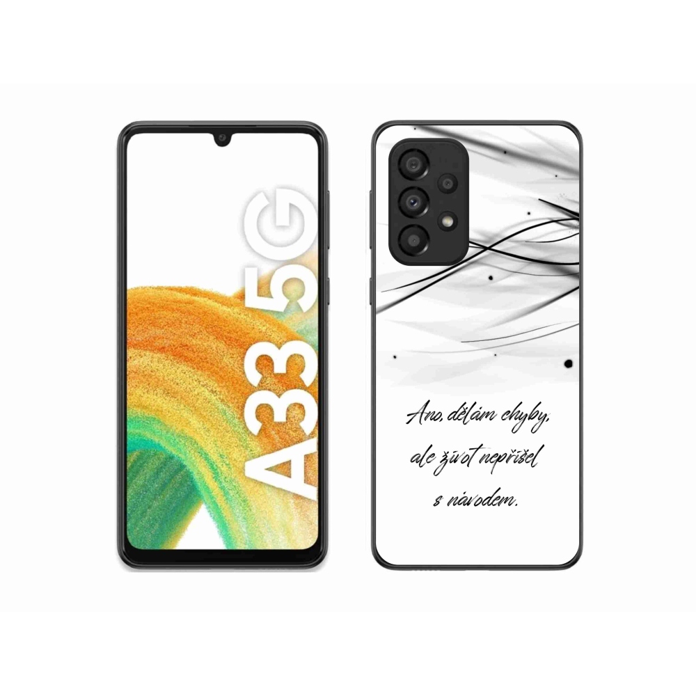 Gél borítás mmCase Samsung Galaxy A33 5G - idézem fehér háttér