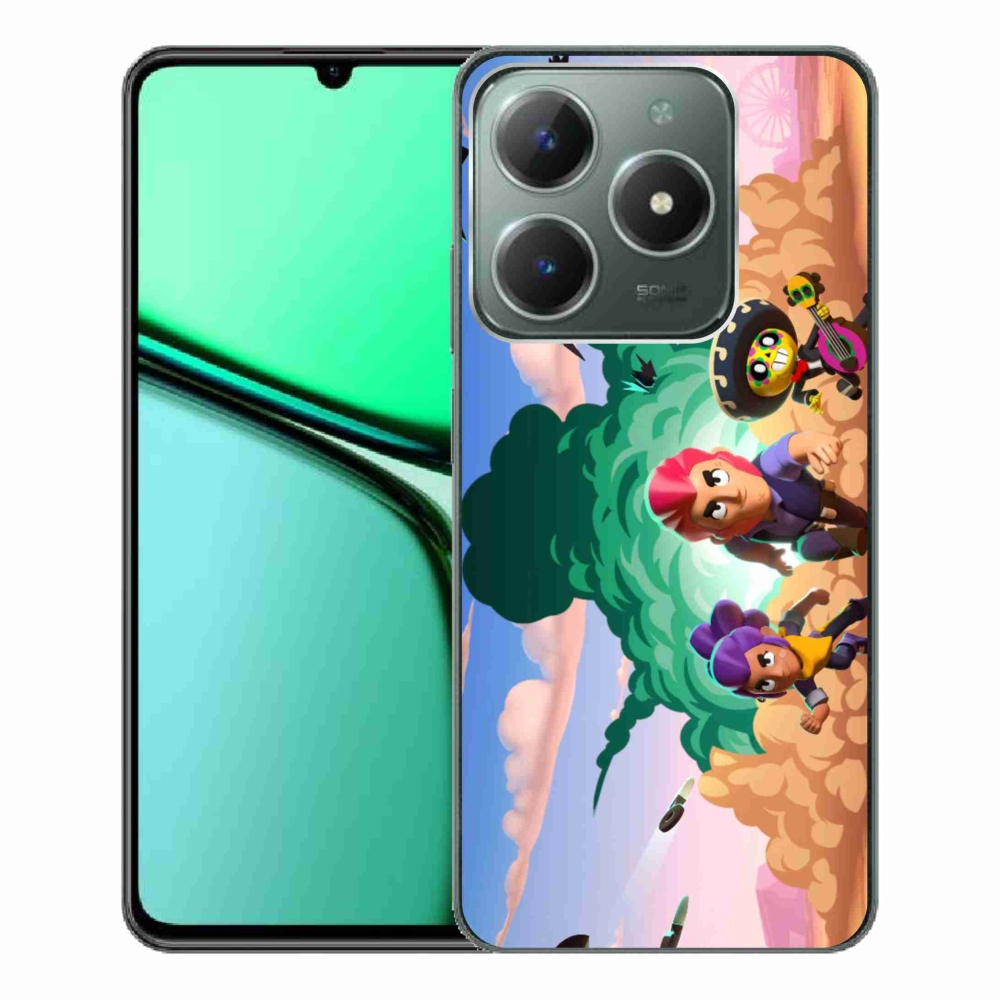 Gél borítás mmCase a Realme C61 készülékhez - verekedős csillagok
