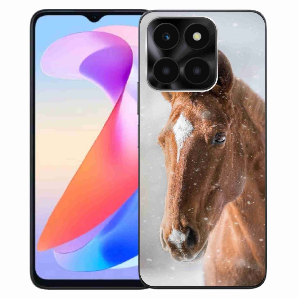 Zselés tok mmCase a Honor X6a készülékhez - barna ló 2