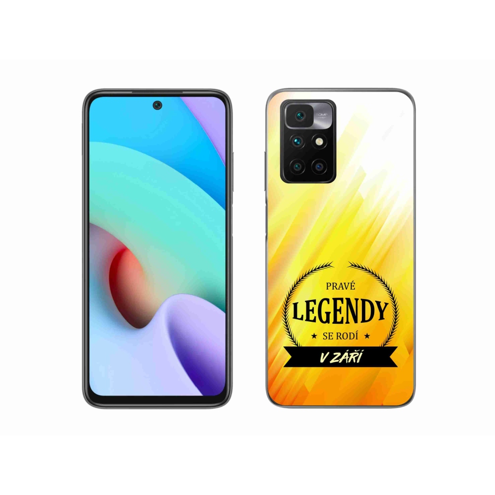 Gél borítás mmCase a Xiaomi Redmi 10/Redmi 10 (2022) - Legendák szeptemberben sárga háttérrel