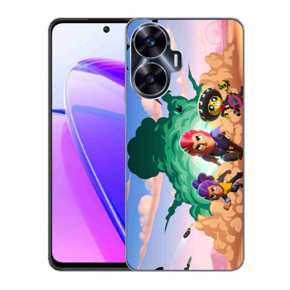 Gél borítás mmCase a Realme C55 készülékhez - bravúros csillagok