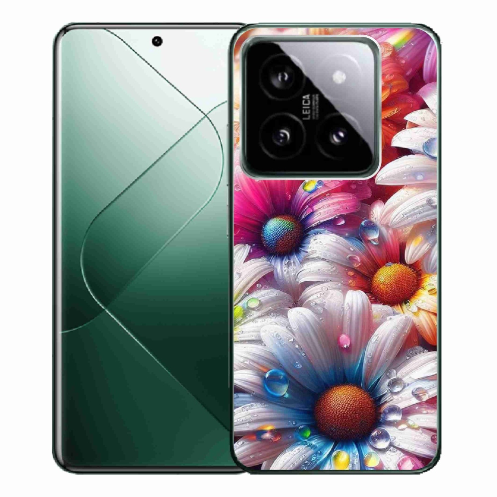Gél borítás mmCase a Xiaomi 14 Pro számára - színes százszorszépek
