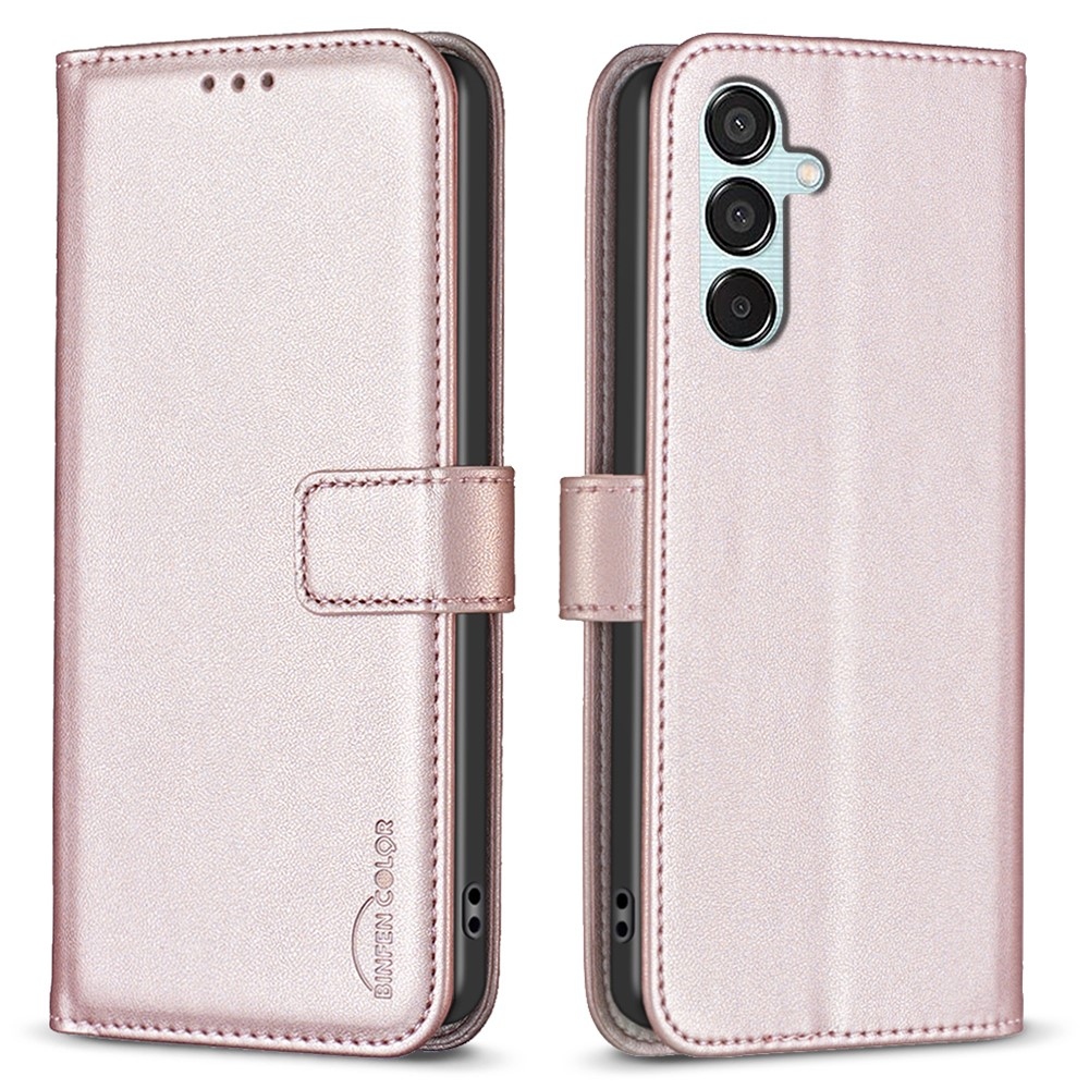BNF könyvtáska Samsung Galaxy M15 5G - rózsaarany színű