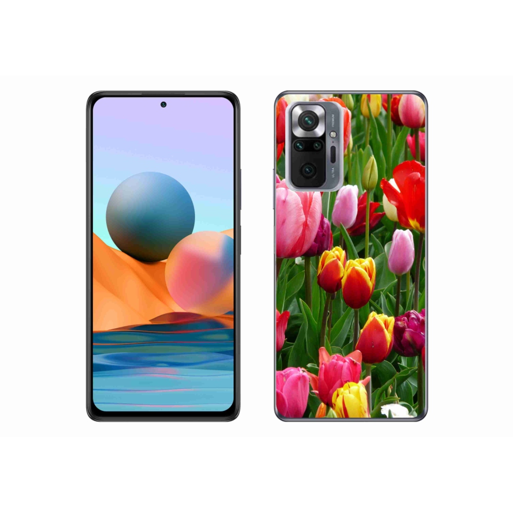 Gél borítás mmCase a Xiaomi Redmi Note 10 Pro készülékhez - tulipánok