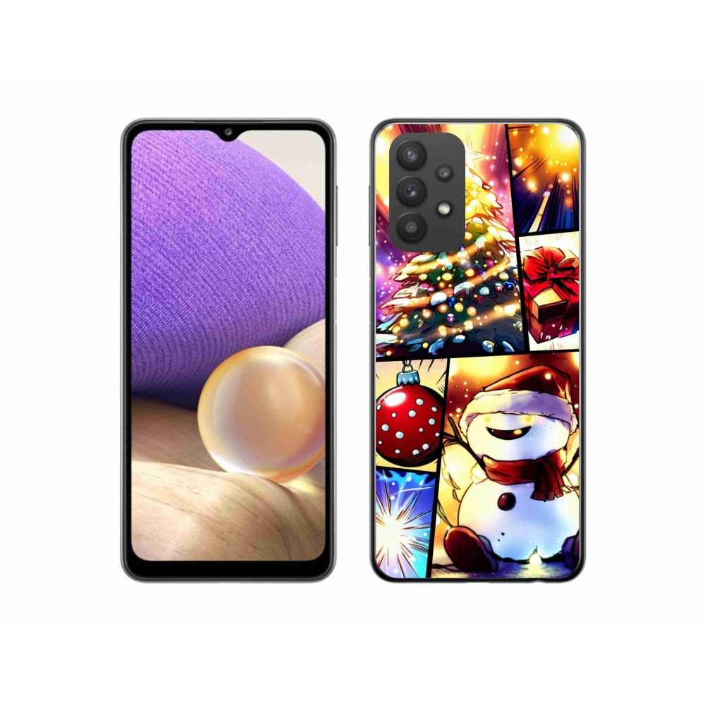 Gél borító mmCase Samsung Galaxy A32 5G - Karácsonyi motívumok 1