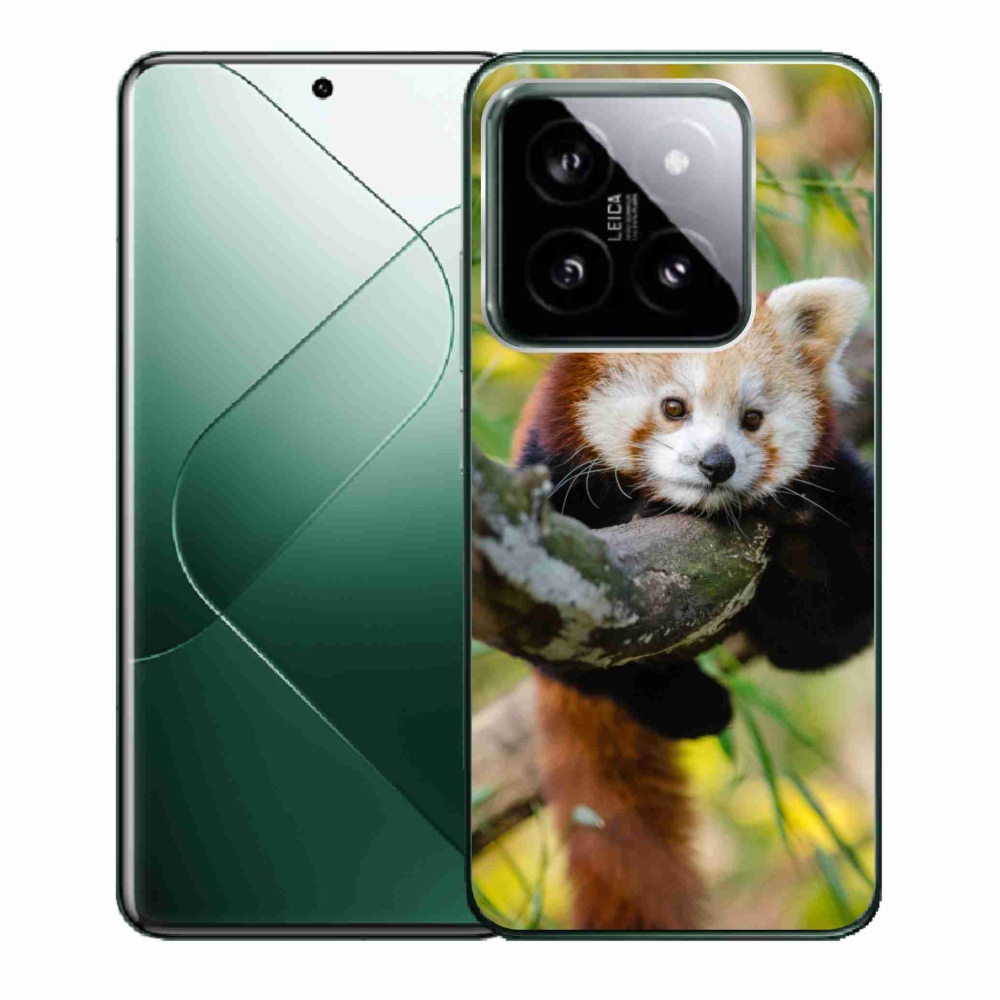 Gél borítás mmCase a Xiaomi 14-hez - panda piros