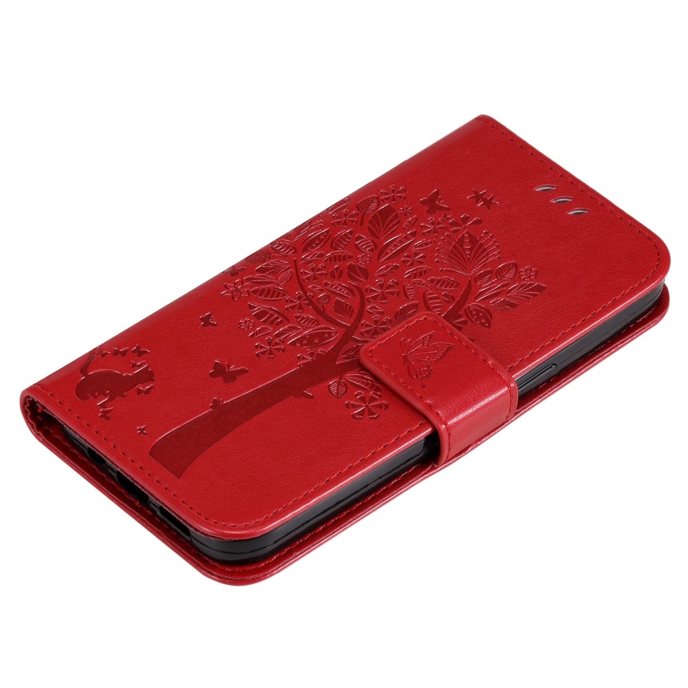 Fák könyvtáska Xiaomi Poco C65/Redmi 13C - piros