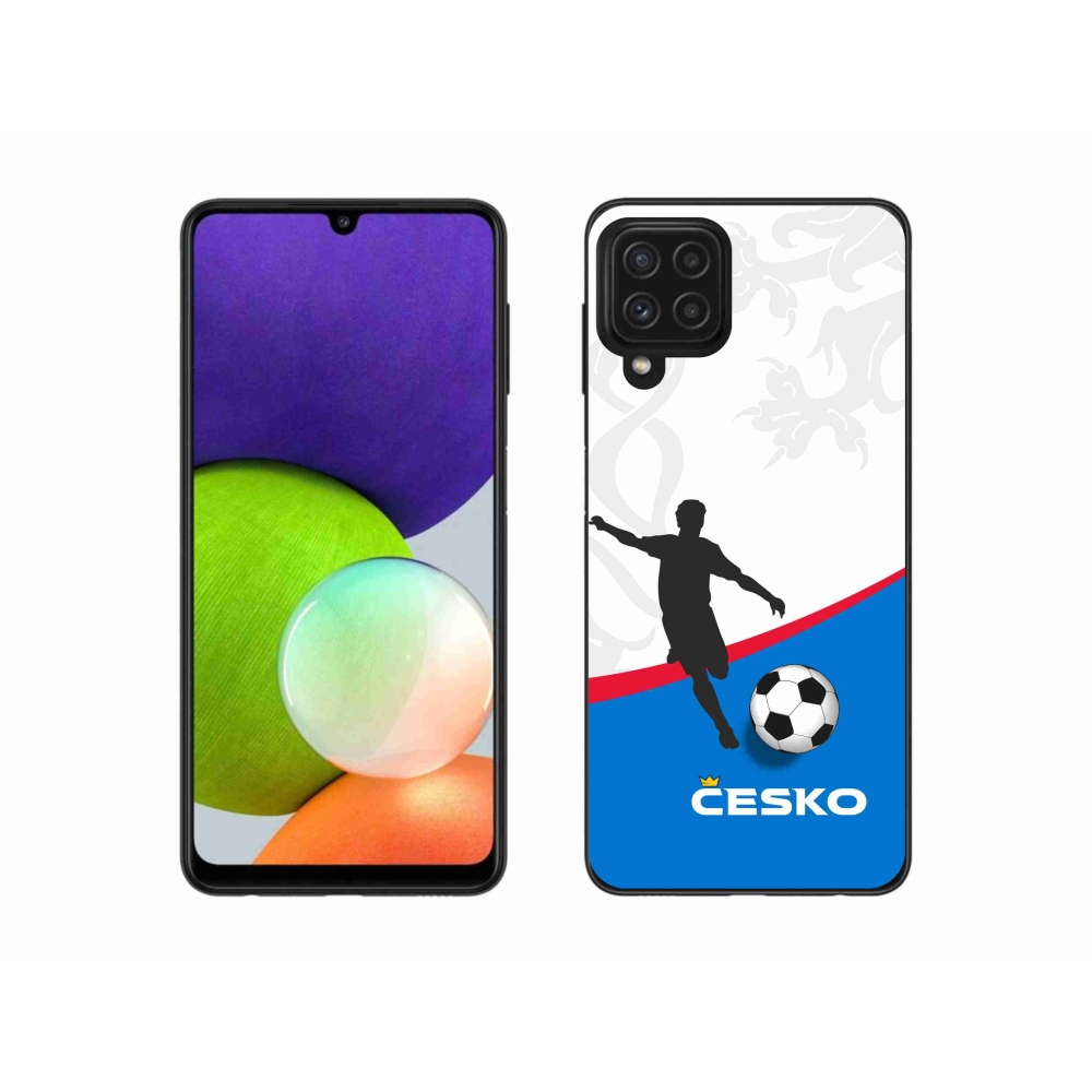 Gél borítás mmCase Samsung Galaxy A22 4G - futball Csehország 1