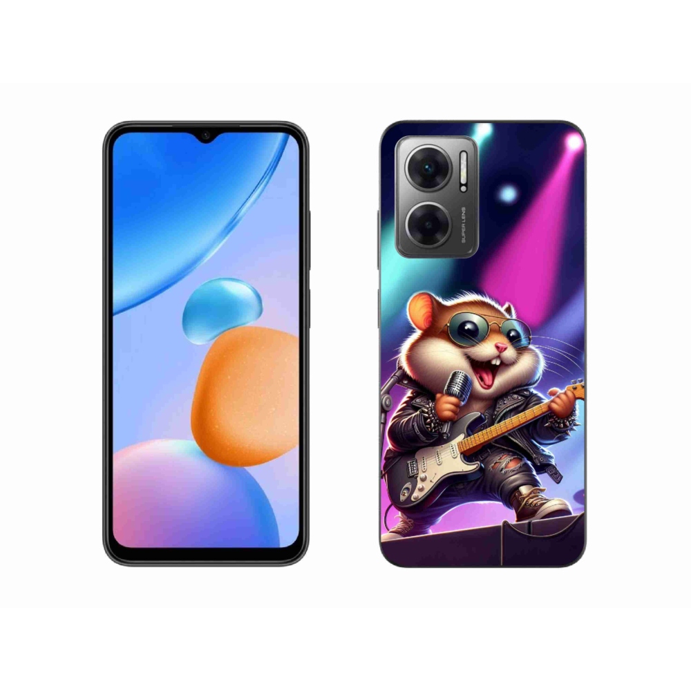 Gél borítás mmCase a Xiaomi Redmi 10 5G-hez - hörcsög hintaló