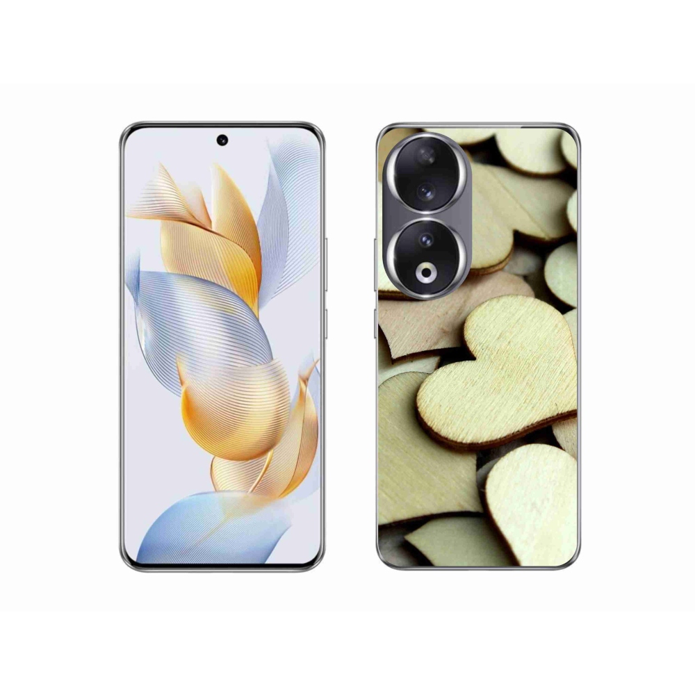 Zselés borítás mmCase a Honor 90-hez - fából készült szívek