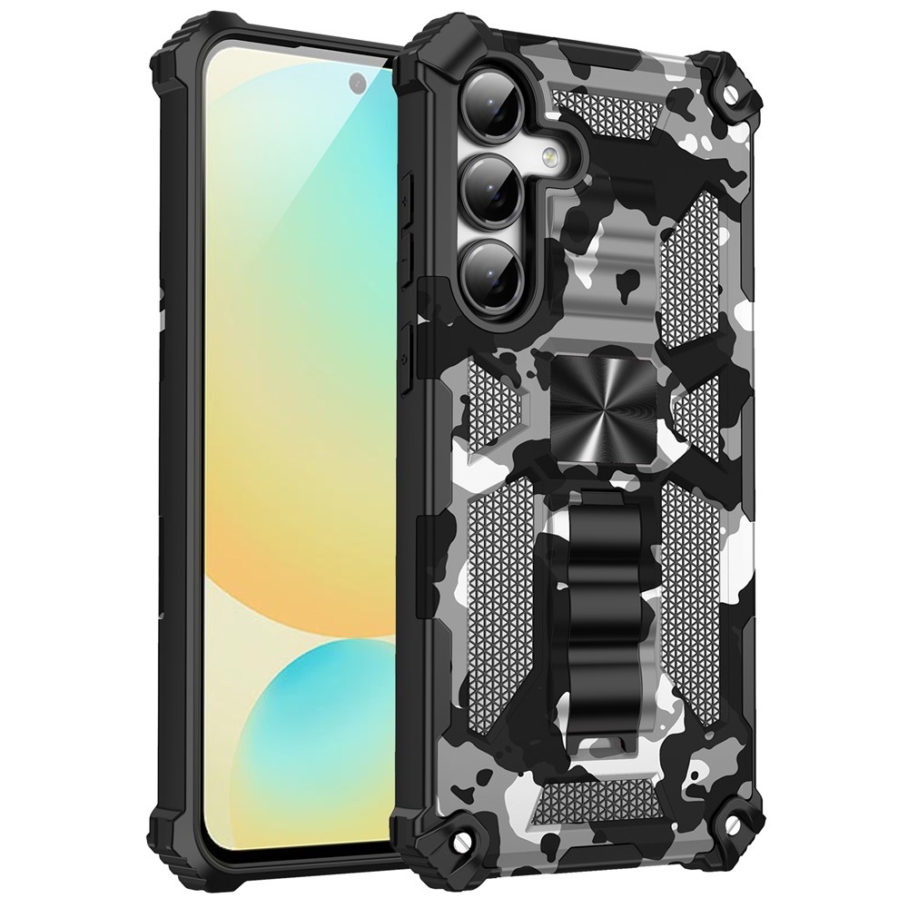 Camouflage tartós borító Samsung Galaxy A17 5G/A26 5G - fekete