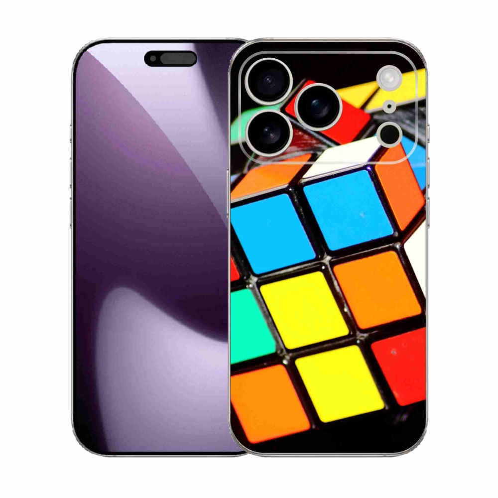 Zselés borítás mmCase iPhone 17 Pro készülékhez - Rubik-kocka