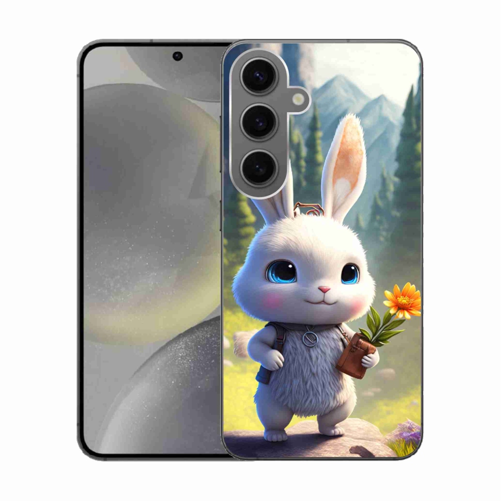 Gél védőhuzat mmCase Samsung Galaxy S24 készülékhez - aranyos nyuszi