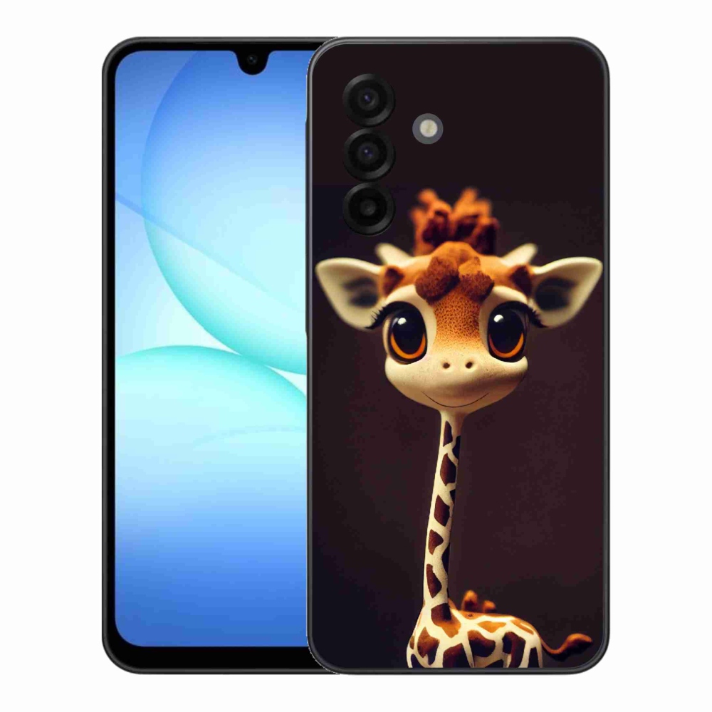 Zselés borítás mmCase Samsung Galaxy A17 5G - kis zsiráfhoz