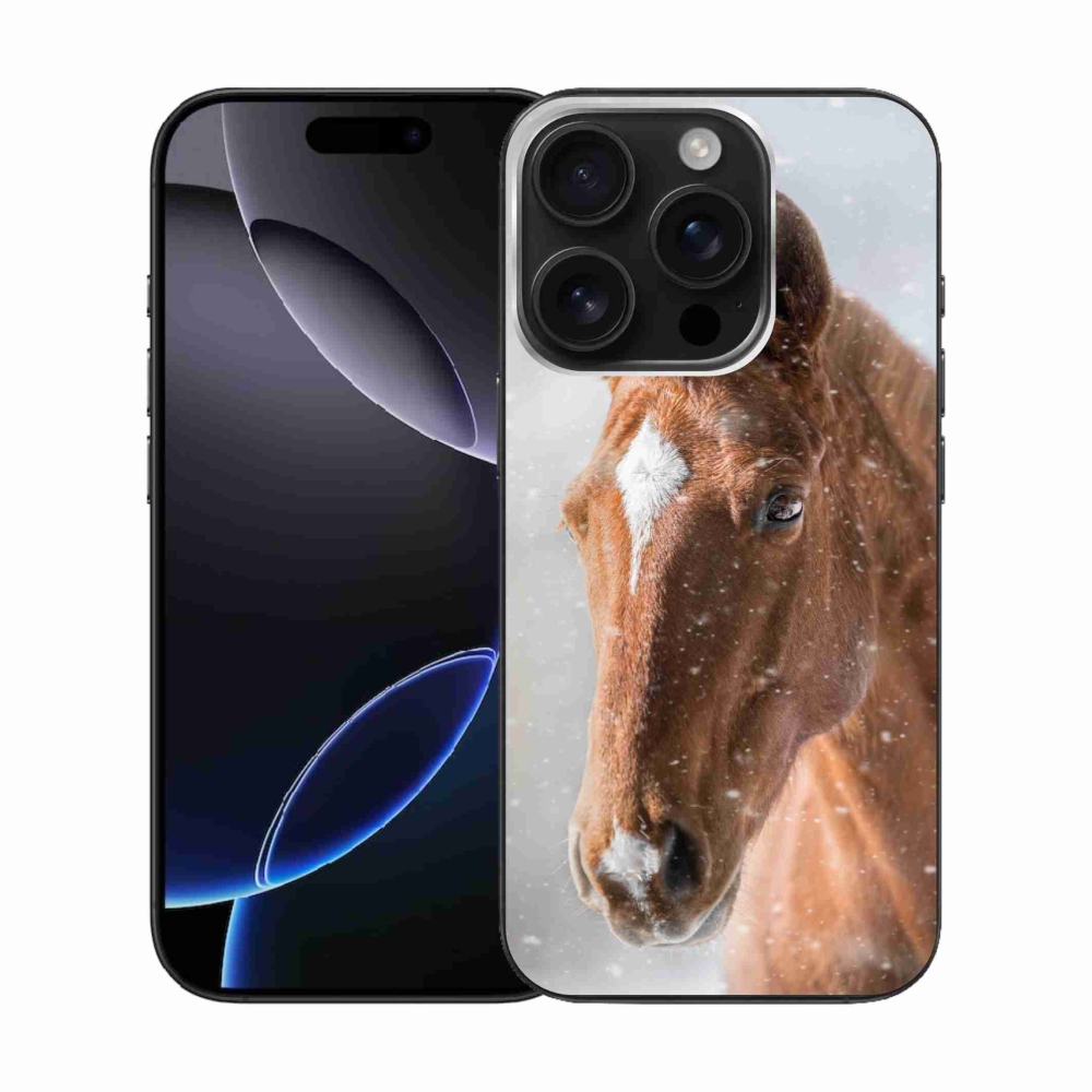 Zselés borítás mmCase iPhone 16 Pro készülékhez - barna ló 2