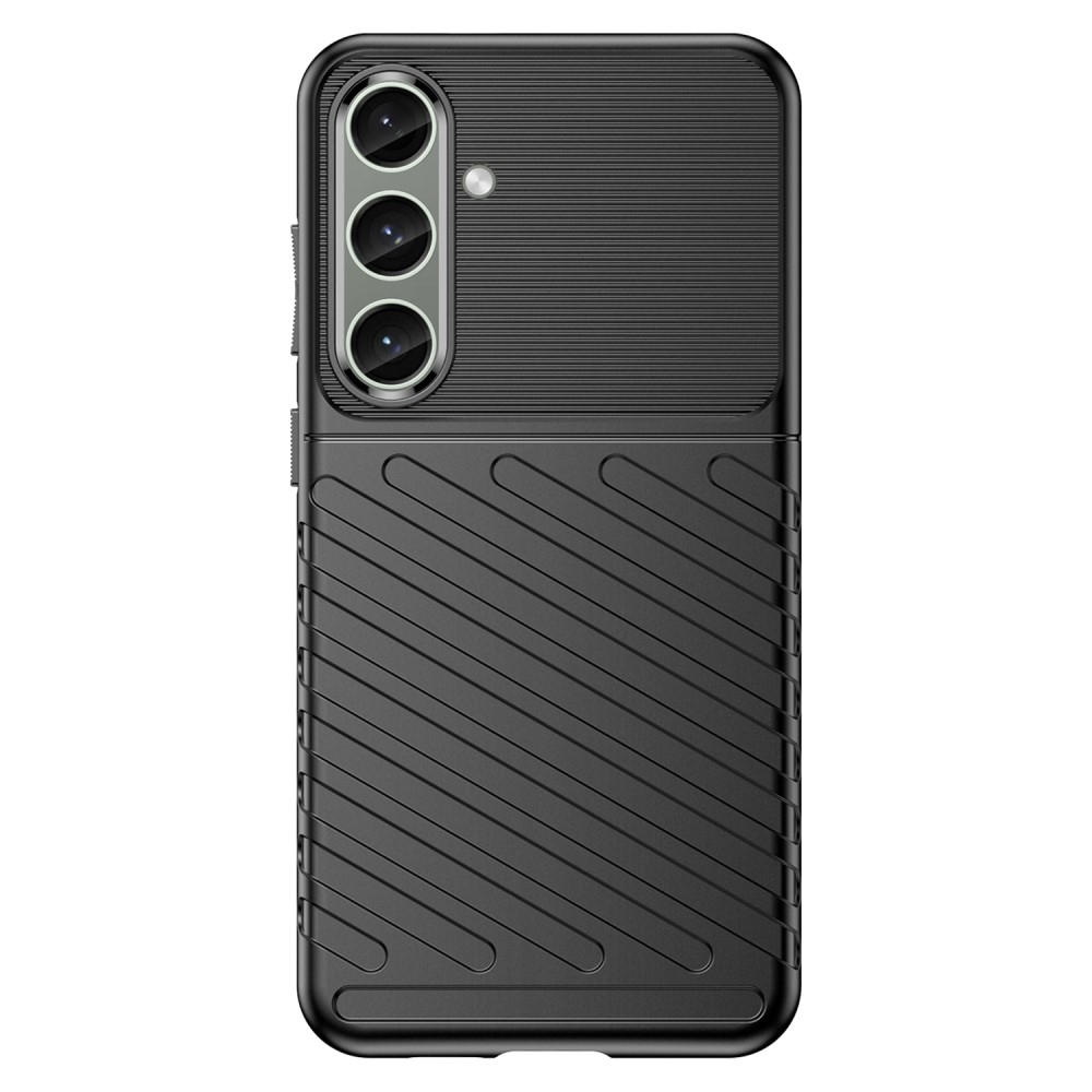 Thunder tartós zselés tok Samsung Galaxy S24+/S25+ készülékhez - fekete