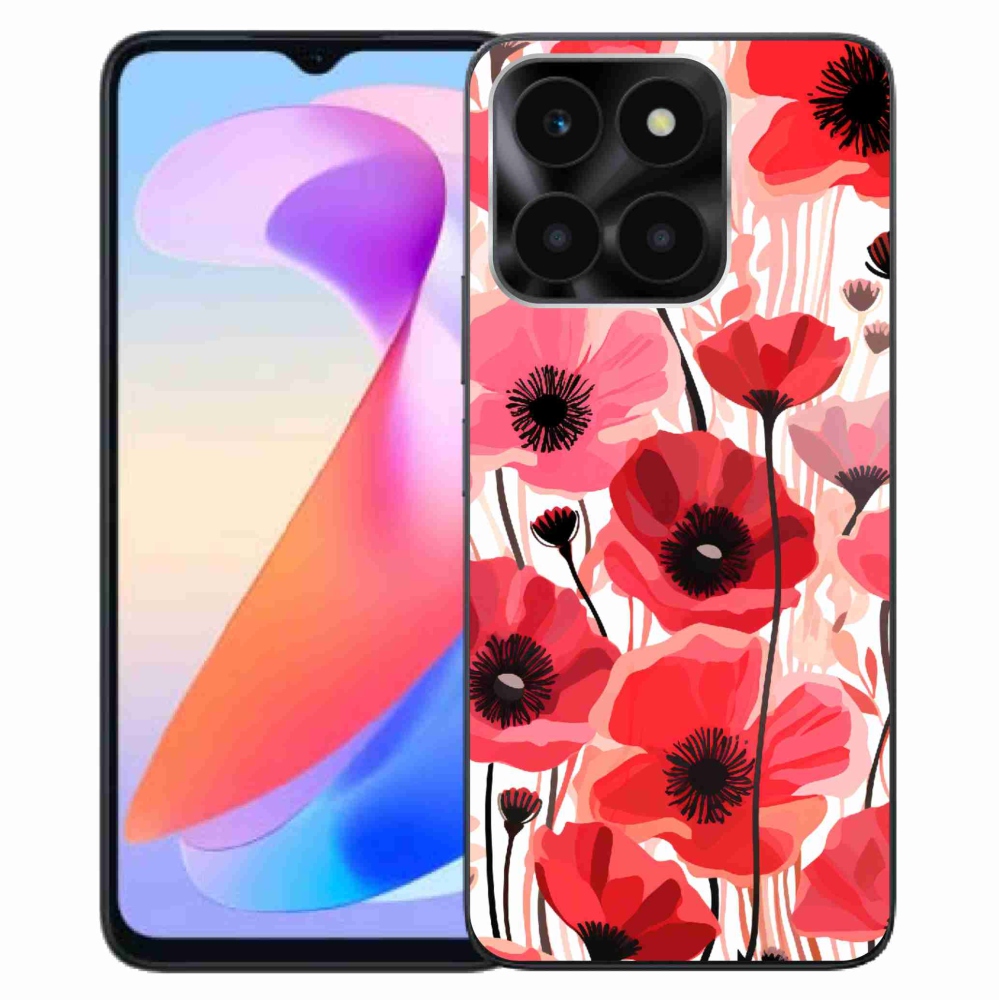 Zselés borítás mmCase a Honor X6a számára - mákos 1