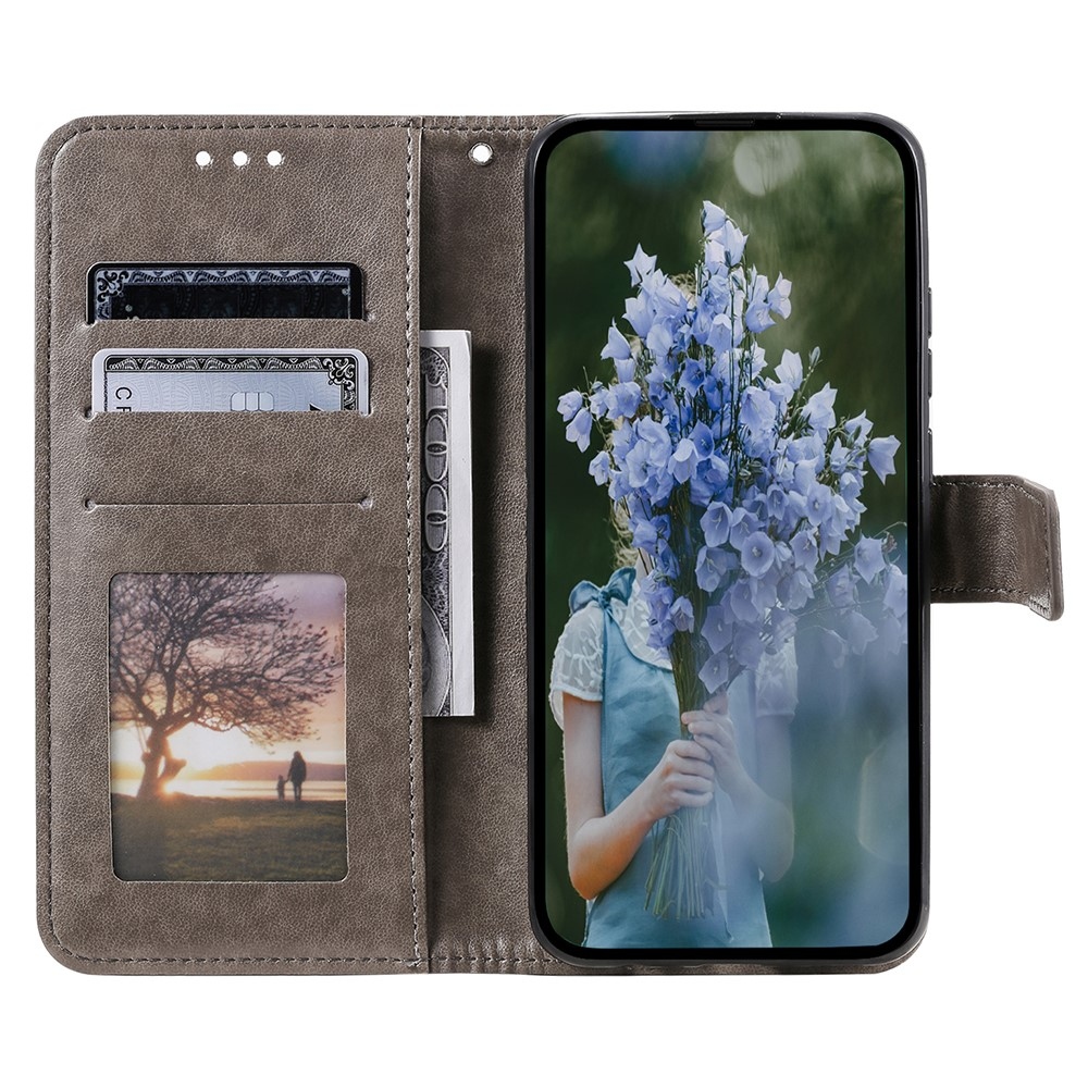 Mandala könyv tok Samsung Galaxy A26 5G - szürke
