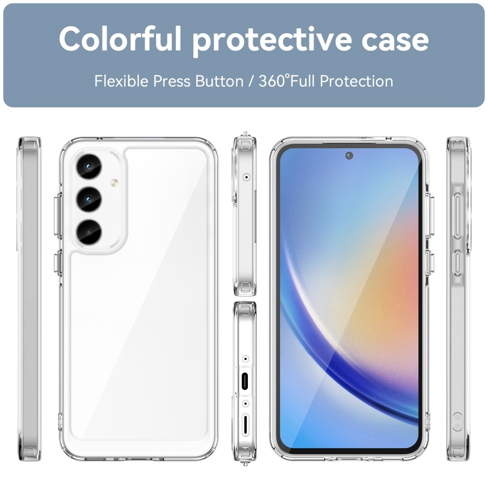 Gél tok rögzített hátlappal Samsung Galaxy A35 5G - átlátszó
