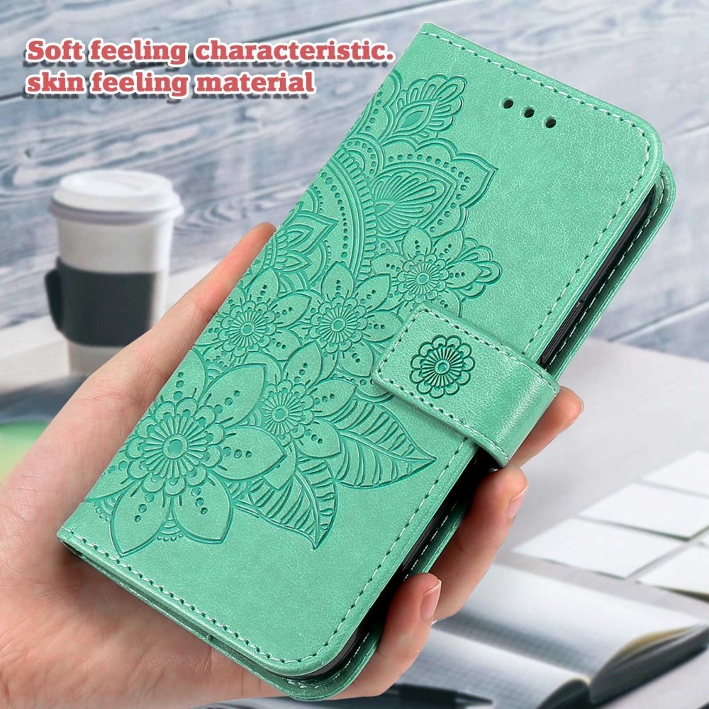 Mandala könyv tok az Oppo Find X5 Lite készülékhez - teal színű