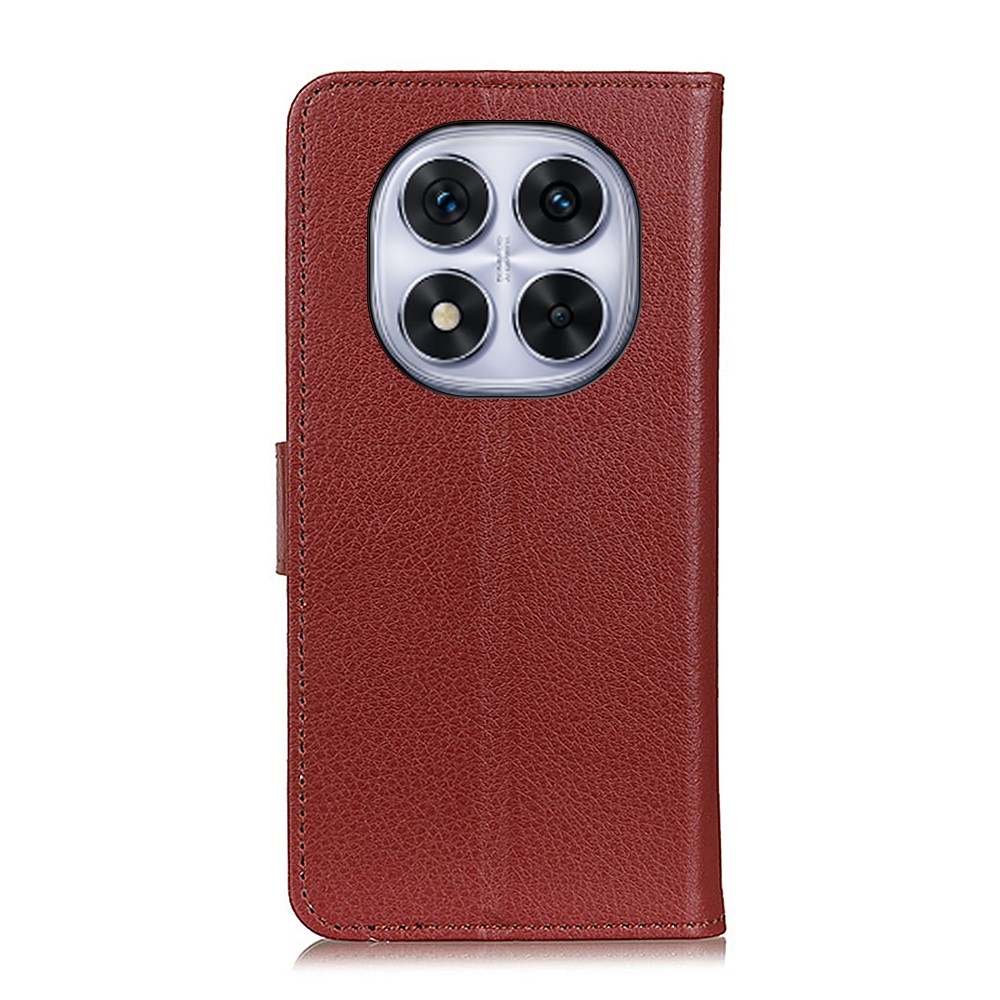 Litchie könyv tok a Xiaomi Redmi Note 14 Pro-hoz - barna