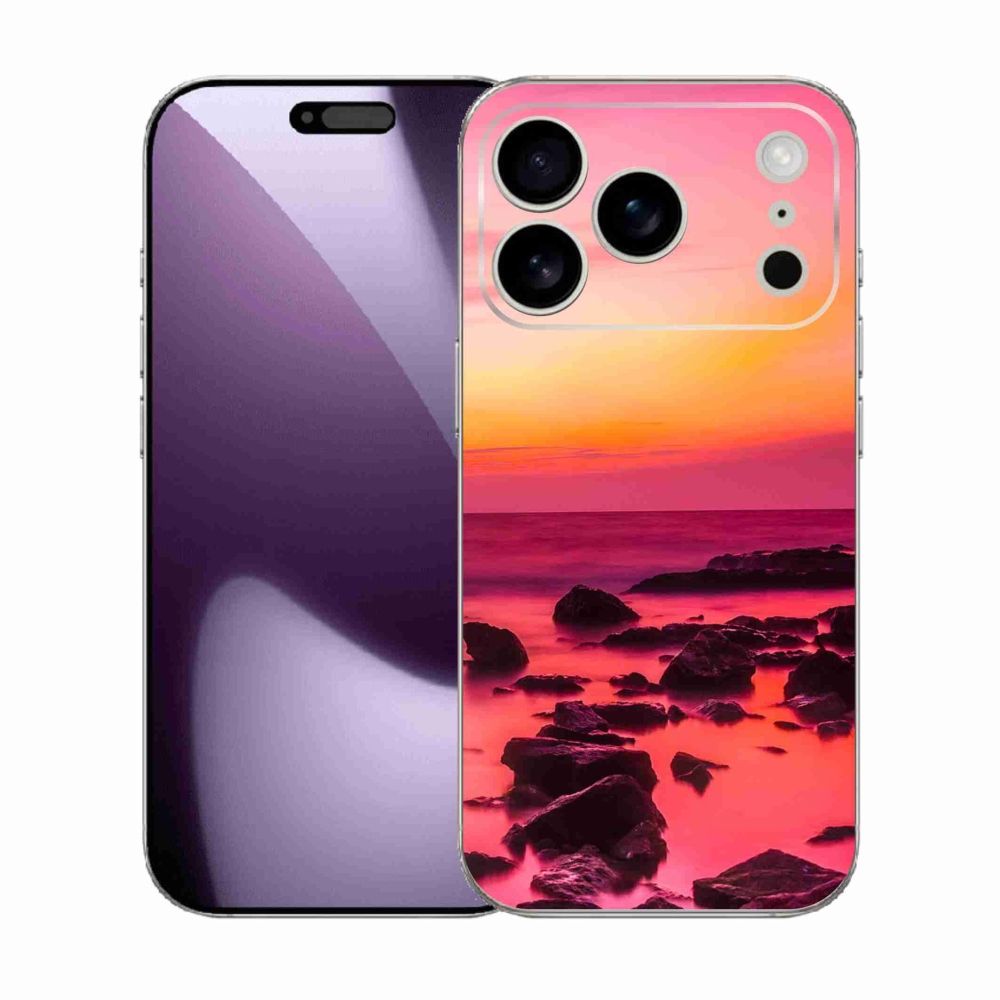 Gél borítás mmCase iPhone 17 Pro készülékhez - tenger és világítás