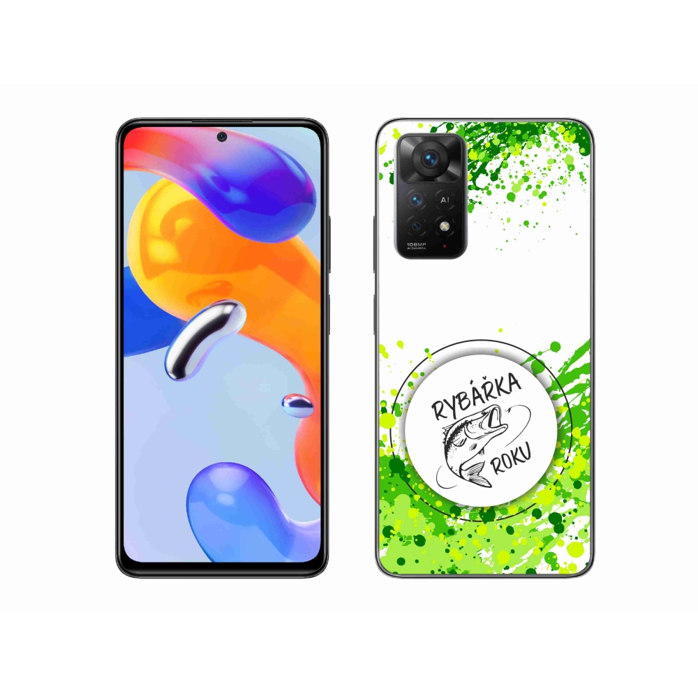 Gél borítás mmCase a Xiaomi Redmi Note 11 Pro 4G/5G-hez - az év halászának fehér háttere