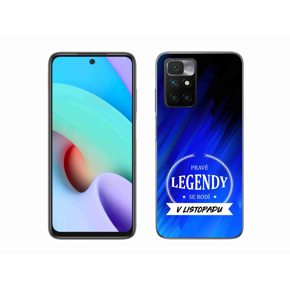 Gél borítás mmCase a Xiaomi Redmi 10/Redmi 10 (2022) - Legendák novemberi kék háttérrel