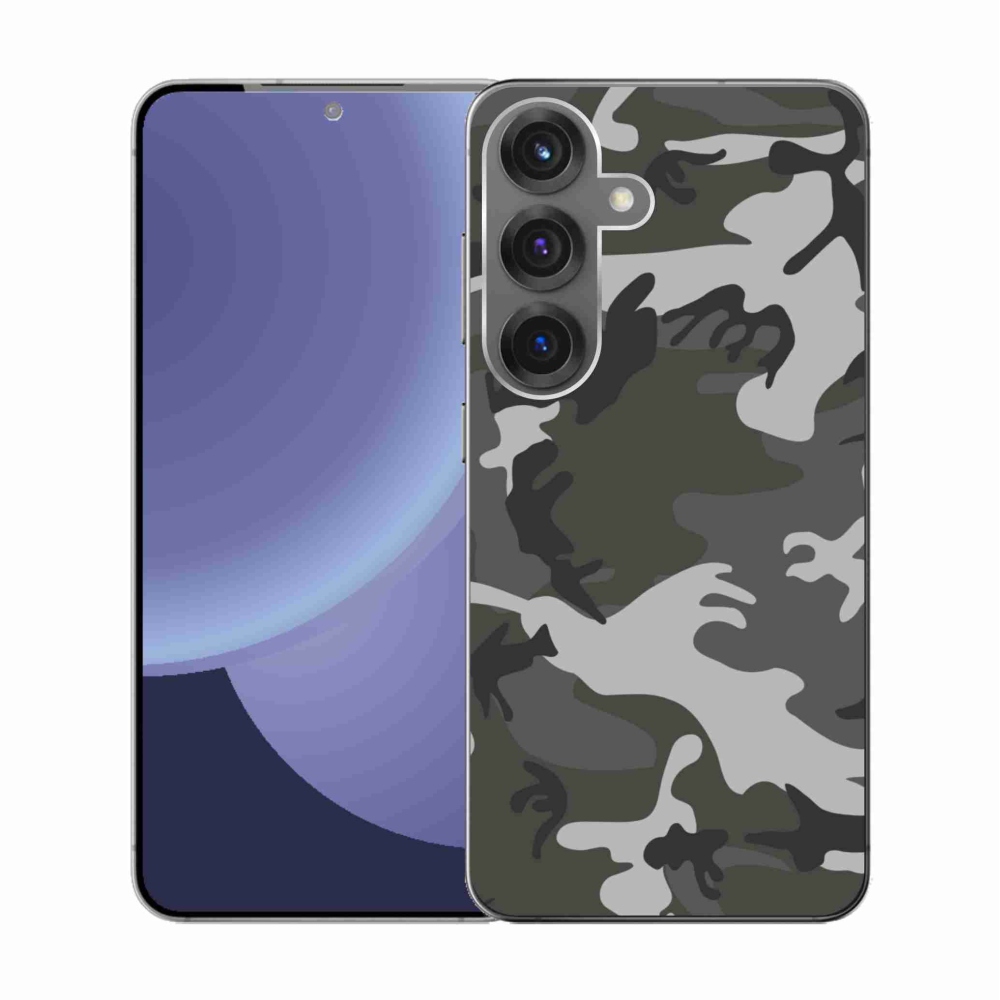 Zselés borítás mmCase Samsung Galaxy S25 készülékhez - terepszínű minta