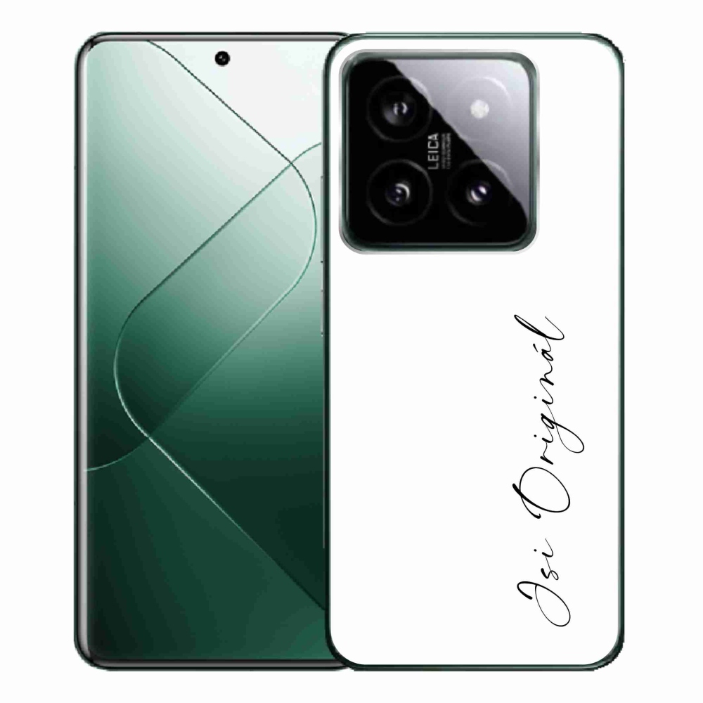 Gél borító mmCase a Xiaomi 14 Pro - te vagy az eredeti fehér háttérrel