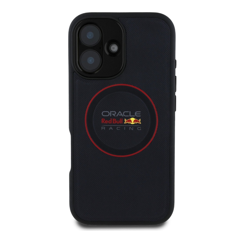 Red Bull PU bőr piros gyűrűs MagSafe hátlap iPhone 16 tengerészgyalogsághoz