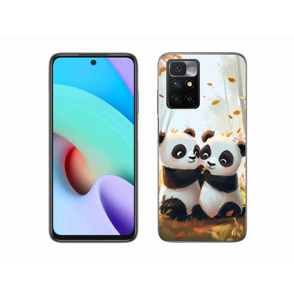 Zselés borítás mmCase a Xiaomi Redmi 10/Redmi 10 (2022) - pandákhoz