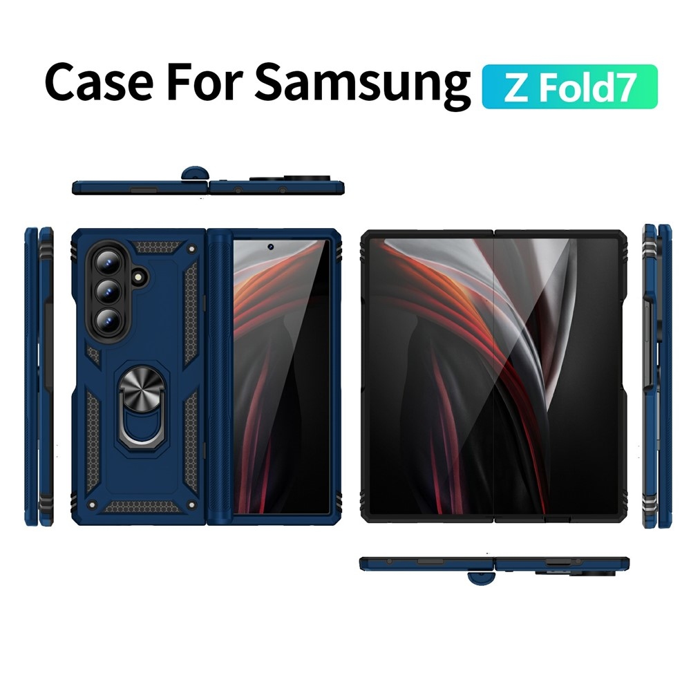 Gyűrűálló borítás Samsung Galaxy Z Fold7 5G készülékhez - kék