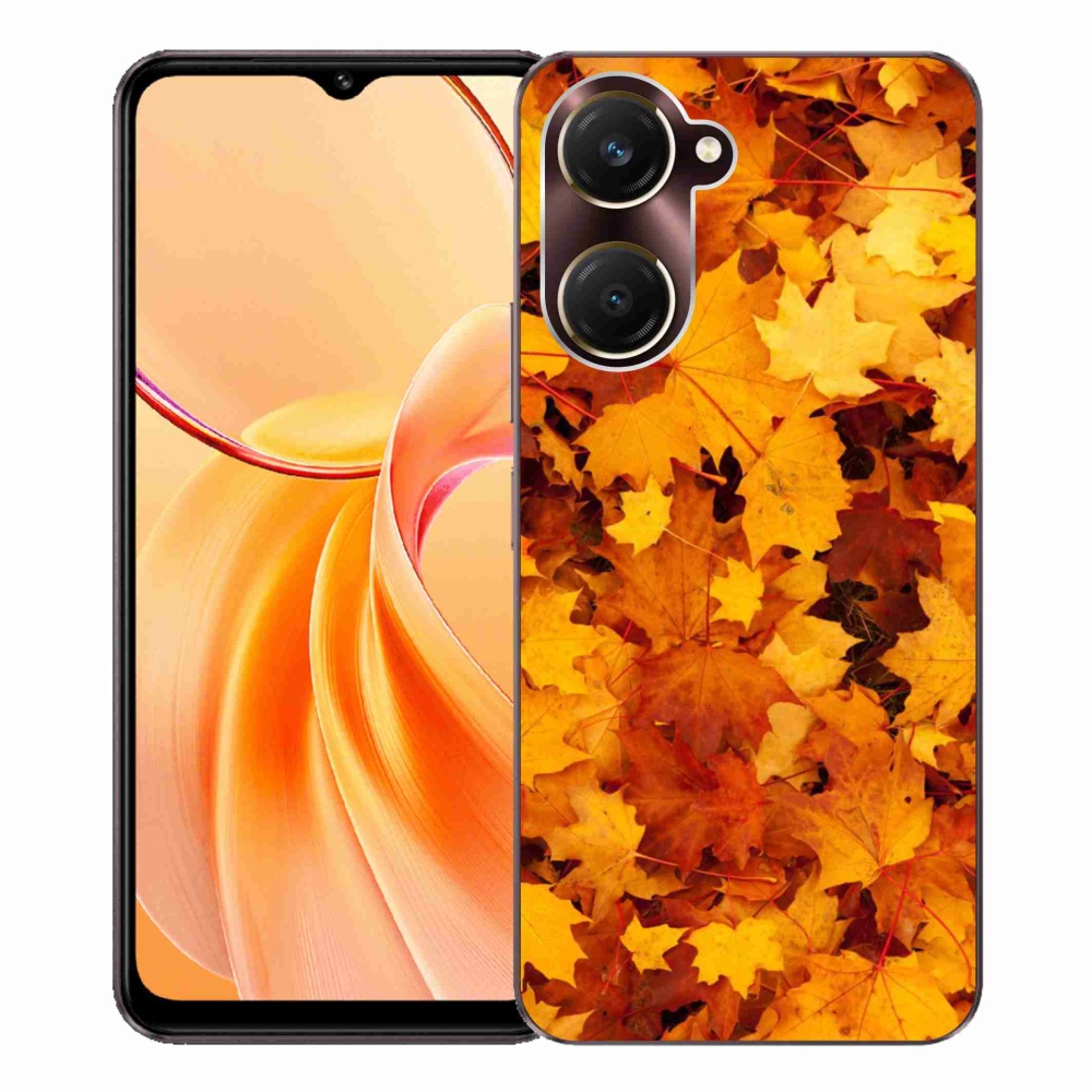 Gél borítás mmCase a Vivo Y28s 5G-hez - juharlevelek