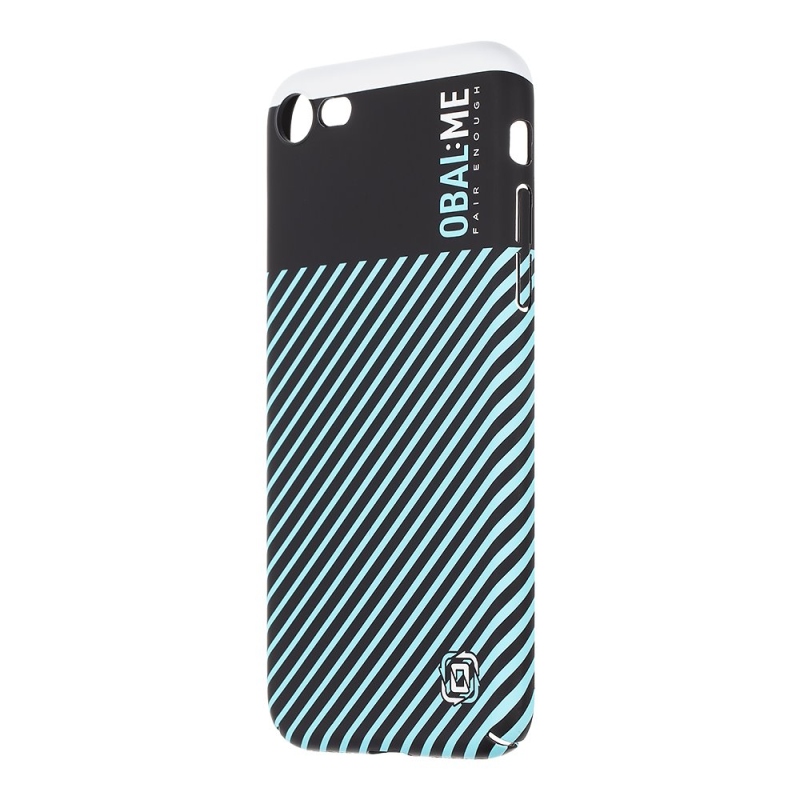 COVER:ME Flossy Stripes Cover for Apple iPhone 7/8/SE2020/SE2022 Fekete/tejkék