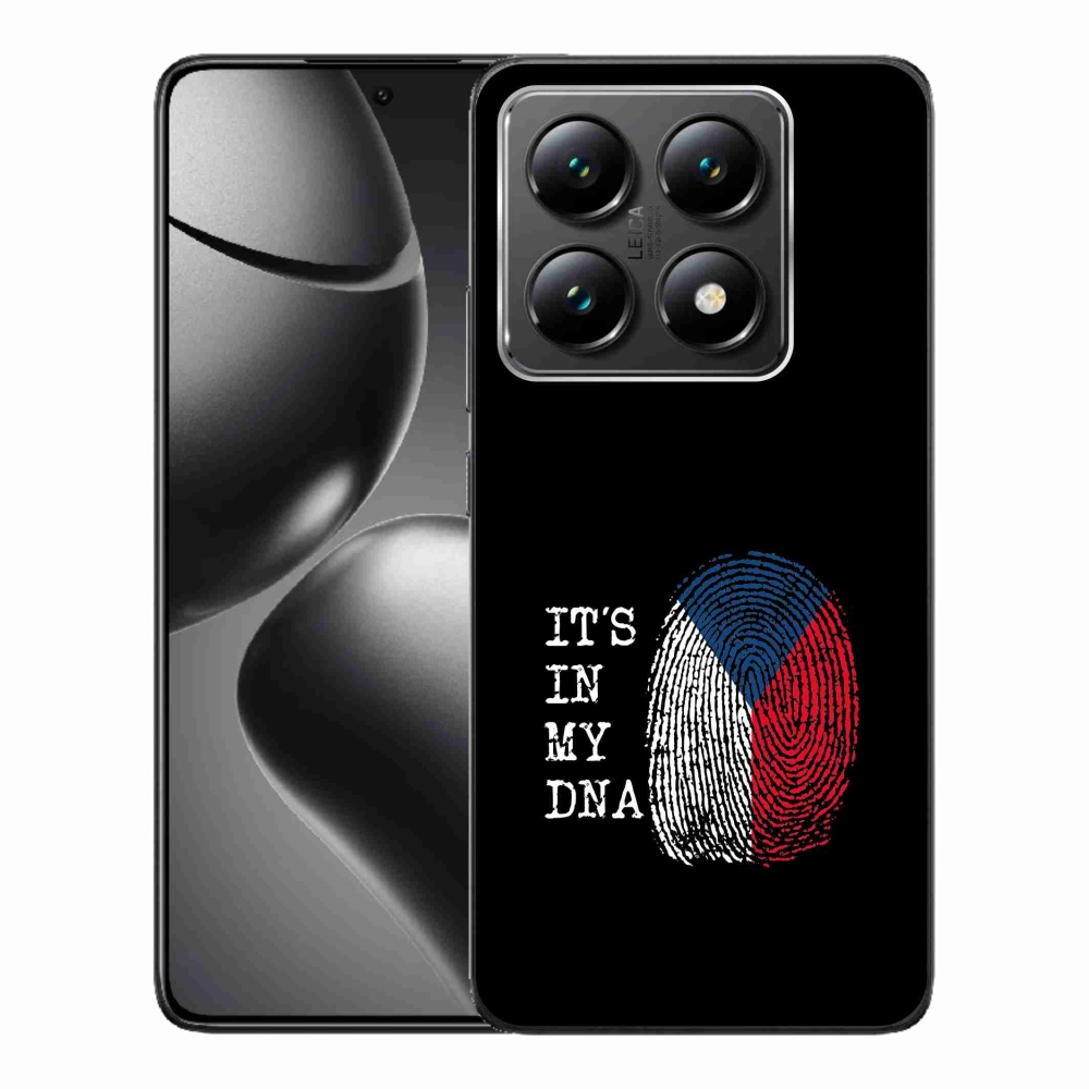 Gél borító mmCase a Xiaomi 14T-hez - zászlós ujjlenyomat fekete háttérrel