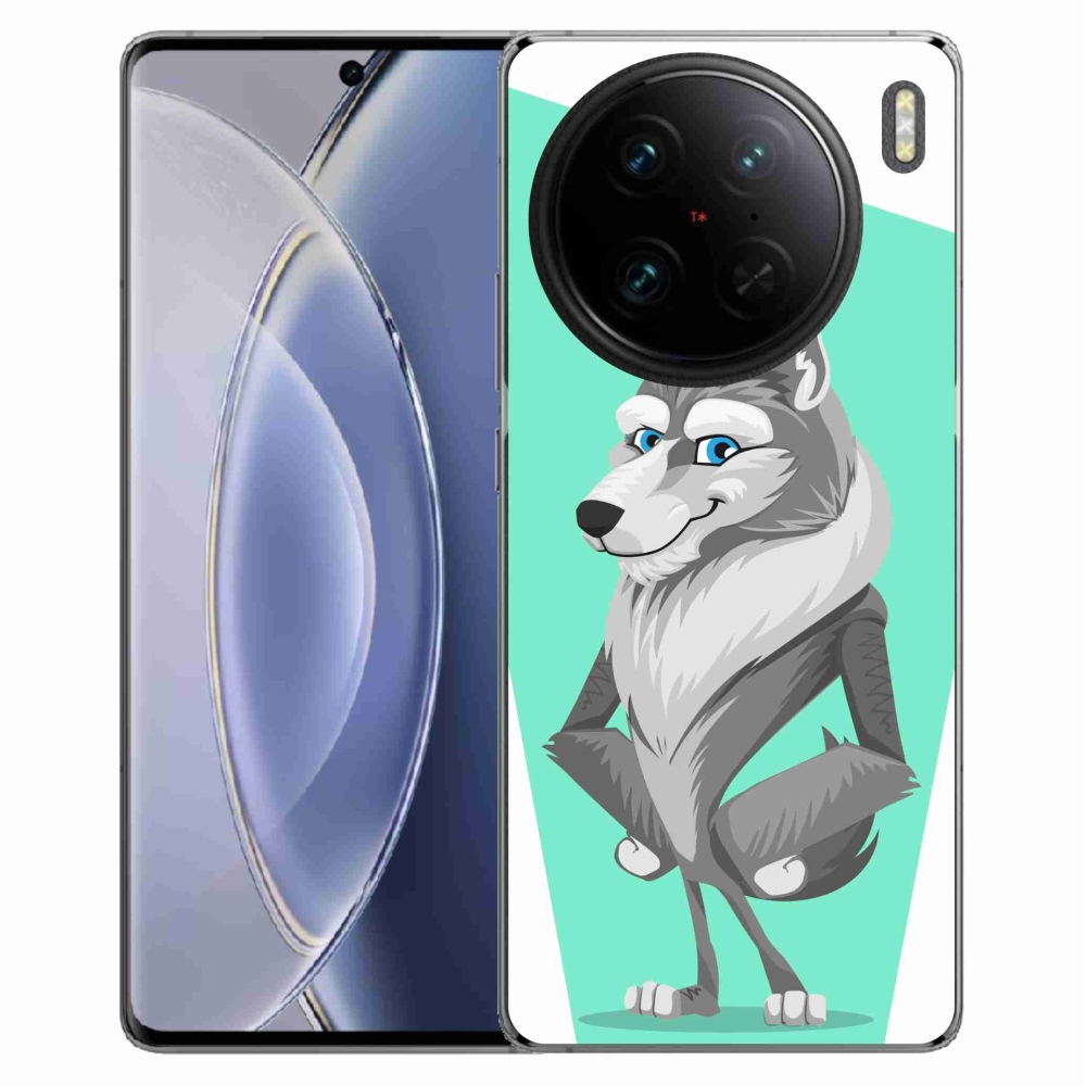 Zselés borítás mmCase a Vivo X90 Pro készülékhez - rajzfilmfarkas