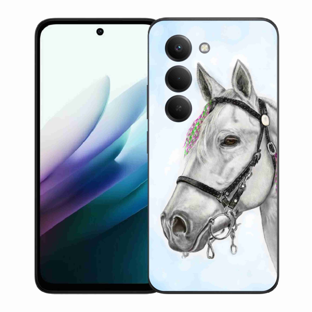 Gél borítás mmCase a Xiaomi Redmi 15 4G/5G (171mm) - fehér ló 1
