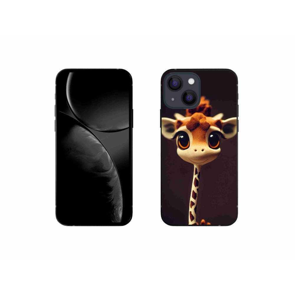 Zselés borítás mmCase iPhone 13 mini készülékhez - kis zsiráf