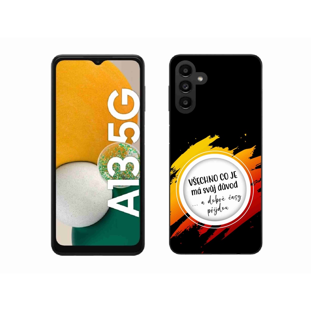 Gél borítás mmCase Samsung Galaxy A13 5G - idézet 3 fekete háttér