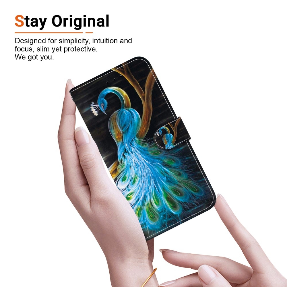 Sokoldalú könyves tok Samsung Galaxy A36 5G/A56 5G - páva