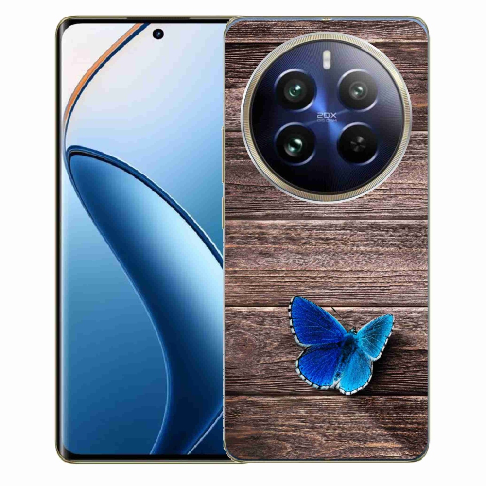 Zselés borítás mmCase a Realme 12 Pro 5G/12 Pro+ 5G számára - kék pillangó 1