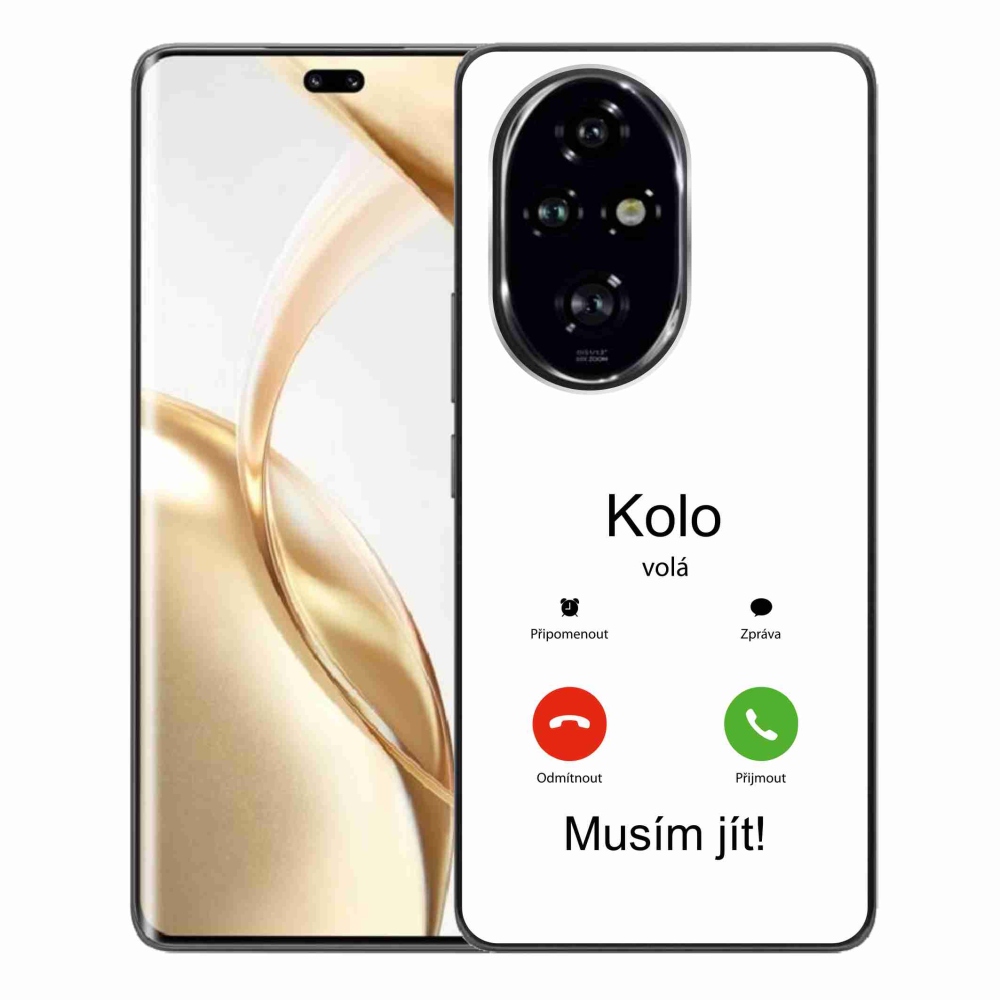 Gél borító mmCase a Honor 200 Pro 5G-hez - a kerék fehér háttérrel hívja a kereket