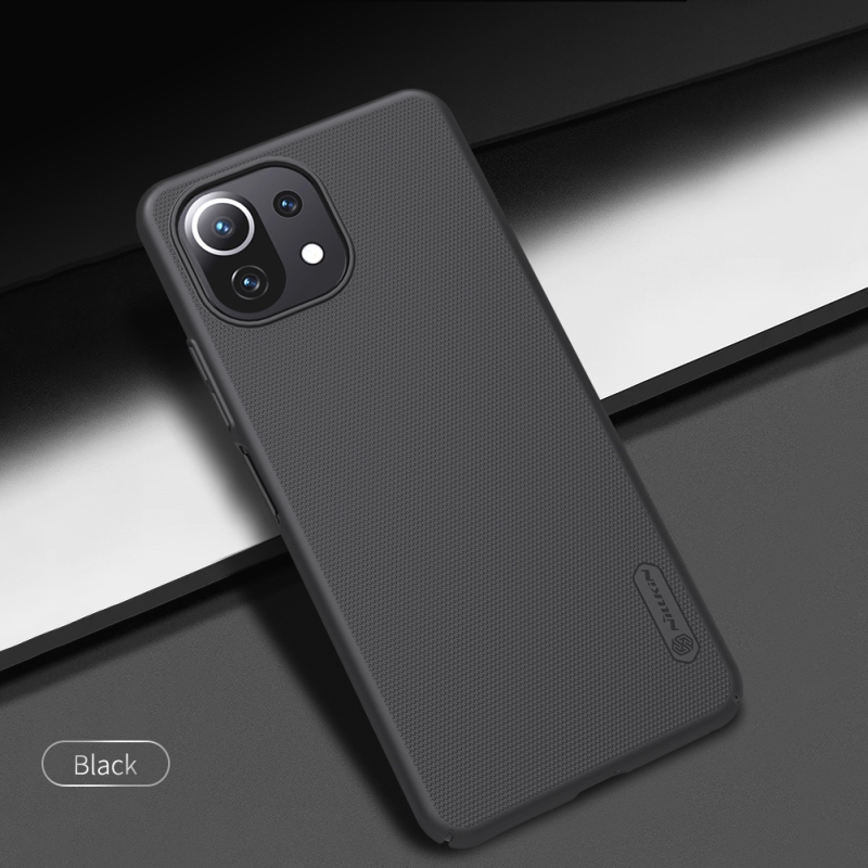 Nillkin Super Frosted Back Cover for Xiaomi Mi 11 Lite 4G/5G/5G/5G NE Fekete