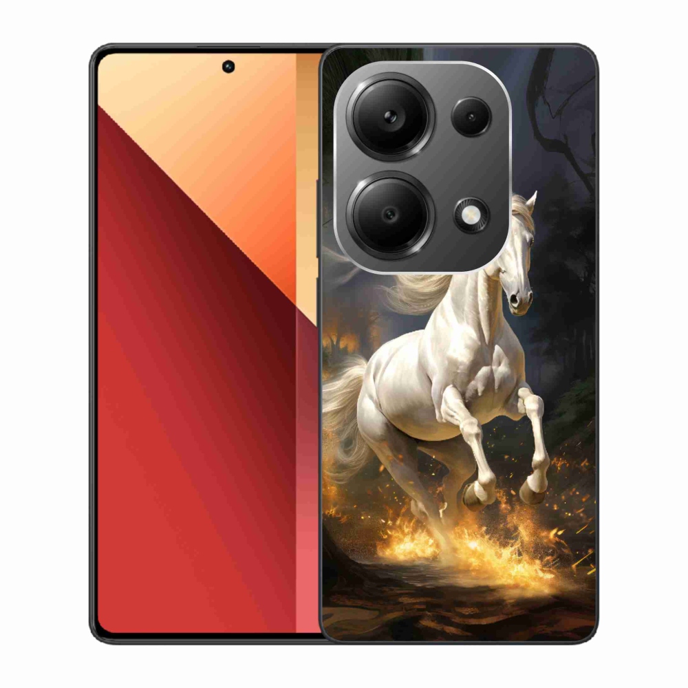 Gél borítás mmCase a Xiaomi Redmi Note 13 Pro 4G/Poco M6 Pro - fehér ló 2