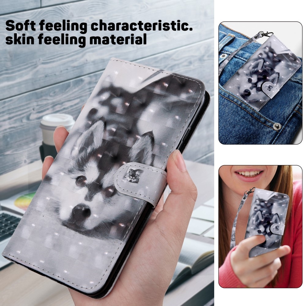 Foltos könyv tok Samsung Galaxy A16 4G/5G - farkas