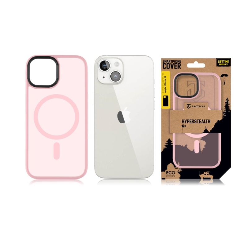 Taktikai MagForce Hyperstealth borító iPhone 15 rózsaszín párduchoz