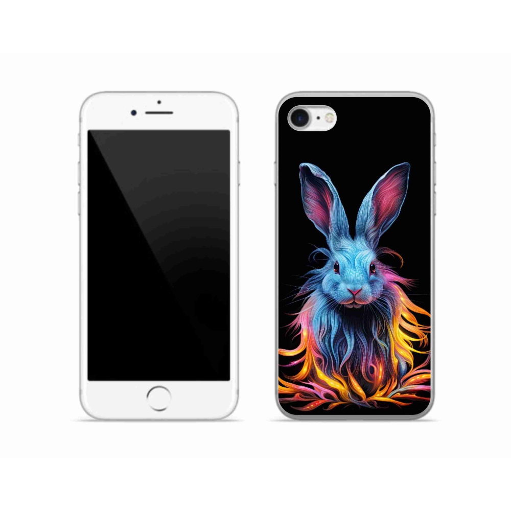 Zselés borítás mmCase iPhone SE (2020) - absztrakt nyuszi