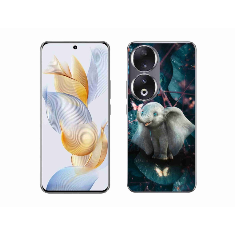 Zselés borítás mmCase a Honor 90 készülékhez - aranyos elefánt