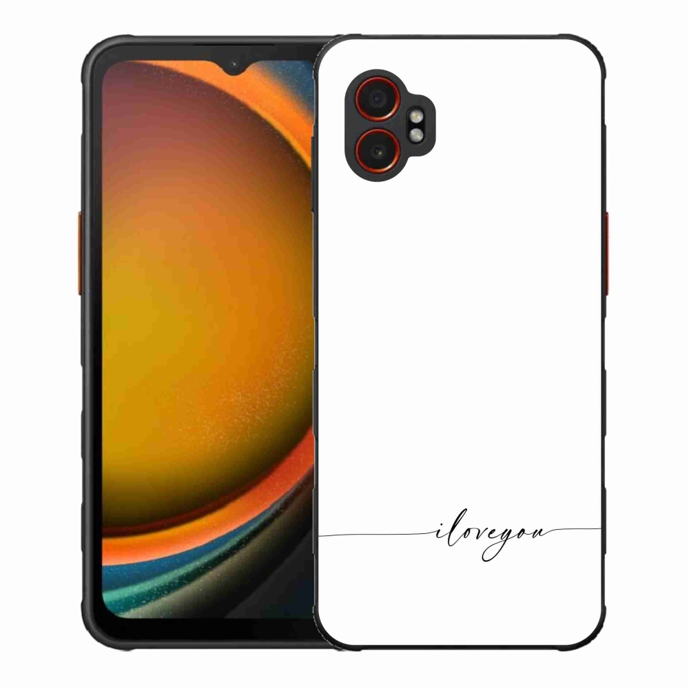 Gél borítás mmCase Samsung Galaxy Xcover 7 Pro - I love you fehér háttérrel
